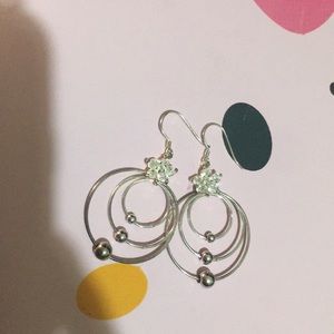 Silver earrings